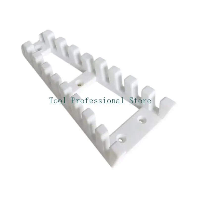 57QF Garage Tool Storage Rack, Wall Mount Slot Layout with Layered Plastic Rack Body for Home Repair Areas and Workshop Use