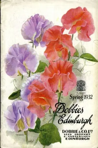 Dobbie's Sweet Pea Seed Growers Advert, Vintage Retro Style Metal Sign Plaque