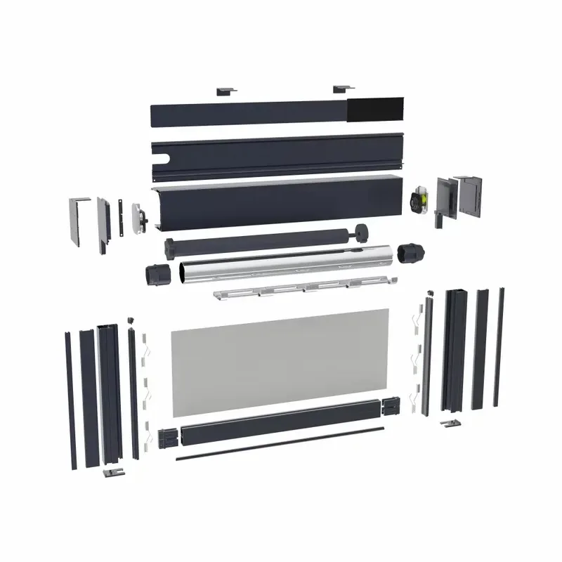 2026for Windproof Roller Shutter Outdoor Sunshade Zipper Track Screen Side Track Electric Manual Smart WiFi Graffiti Canopy