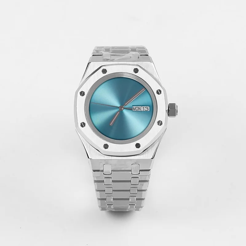 ساعة ميكانيكية للرجال من Nonelogo مقاس 41 ملم بدون علبة ساعة من الفولاذ المقاوم للصدأ مضيئة تتطابق مع العلامة التجارية NewNH35/36Movement