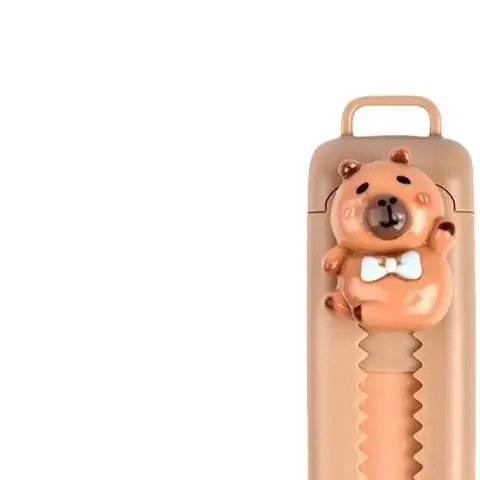 크리 에이 티브 푸시 풀 Capybara 지우개 귀여운 재미 있은 휴대용 Traceless 닦아 고무 부드러운 학교 용품 사무실 학생 고무 지우개