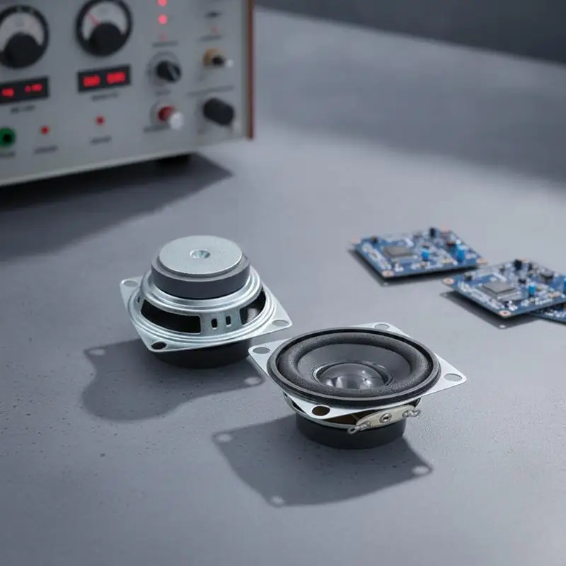 52mm Square Frame Full Range Speaker Clear Sound External Magnet Driver Unit for DIY Portable Audio Builds