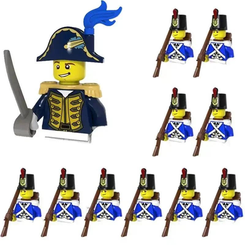 11-teiliges Set WW2 Mini Militär Kaiserliche Marine Soldaten Bausteine Figuren Lernspielzeug für Jungen Weihnachtsgeschenk