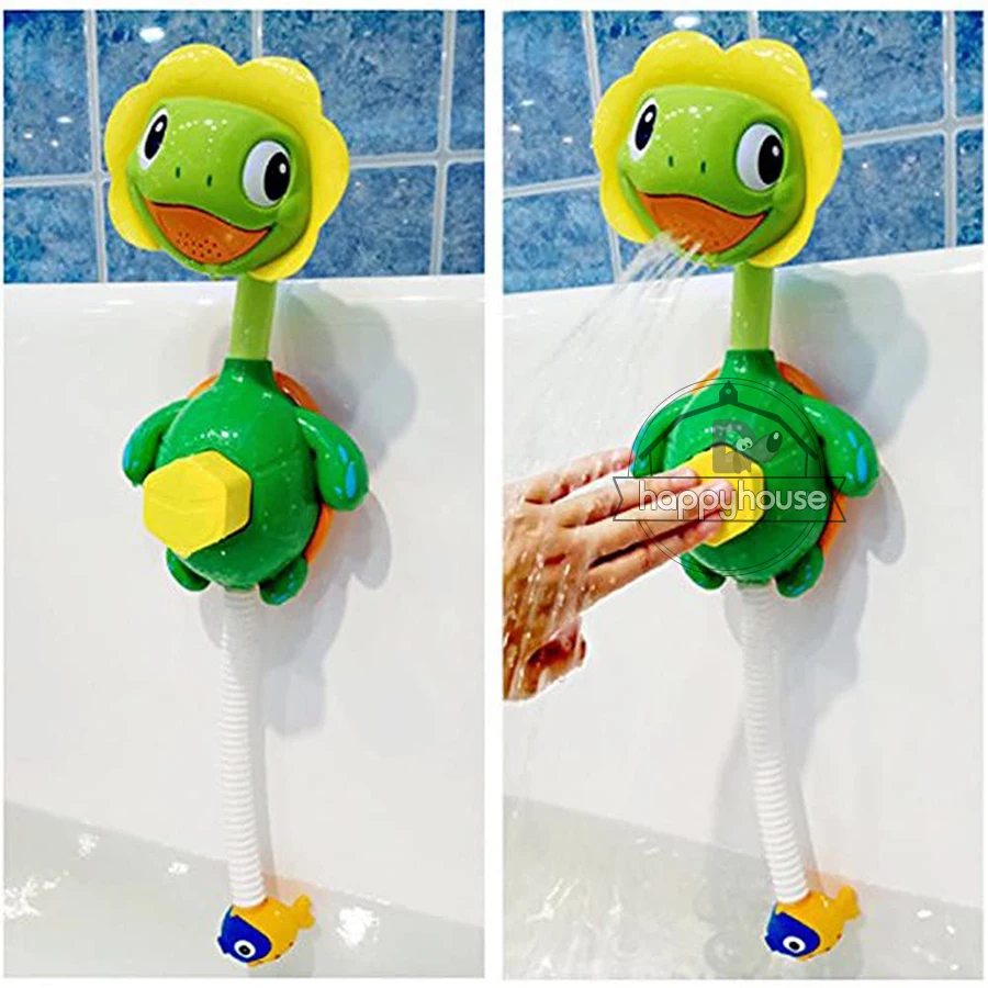 Baby Bath Toys for Kids Duck Turtle Sucker BaBy Bath Toys Spray Water Toys for Kids Outside Pool Bathtub Toys Sprinkler Shower