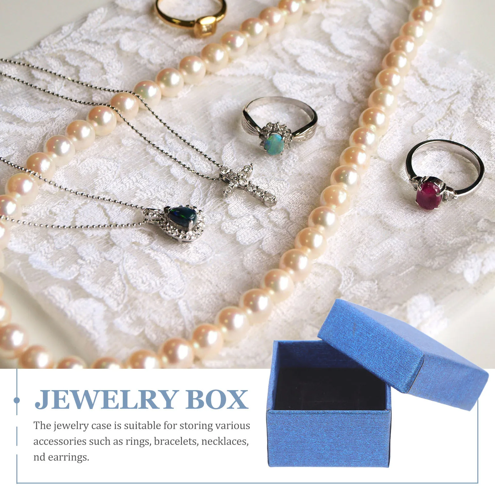 

10Pcs Jewelry Boxes Small Compact Organizer for Rings Necklaces Bracelets Earring Storage Travel Case Jewelry Holder