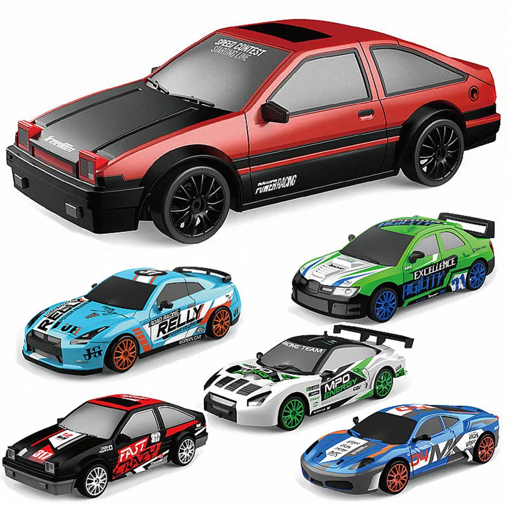 New Racing Car Remote Control Toys 1:24 4wd Remote Control Drift Car Electric Flat Racing Car Rechargeable Children\'S Gifts