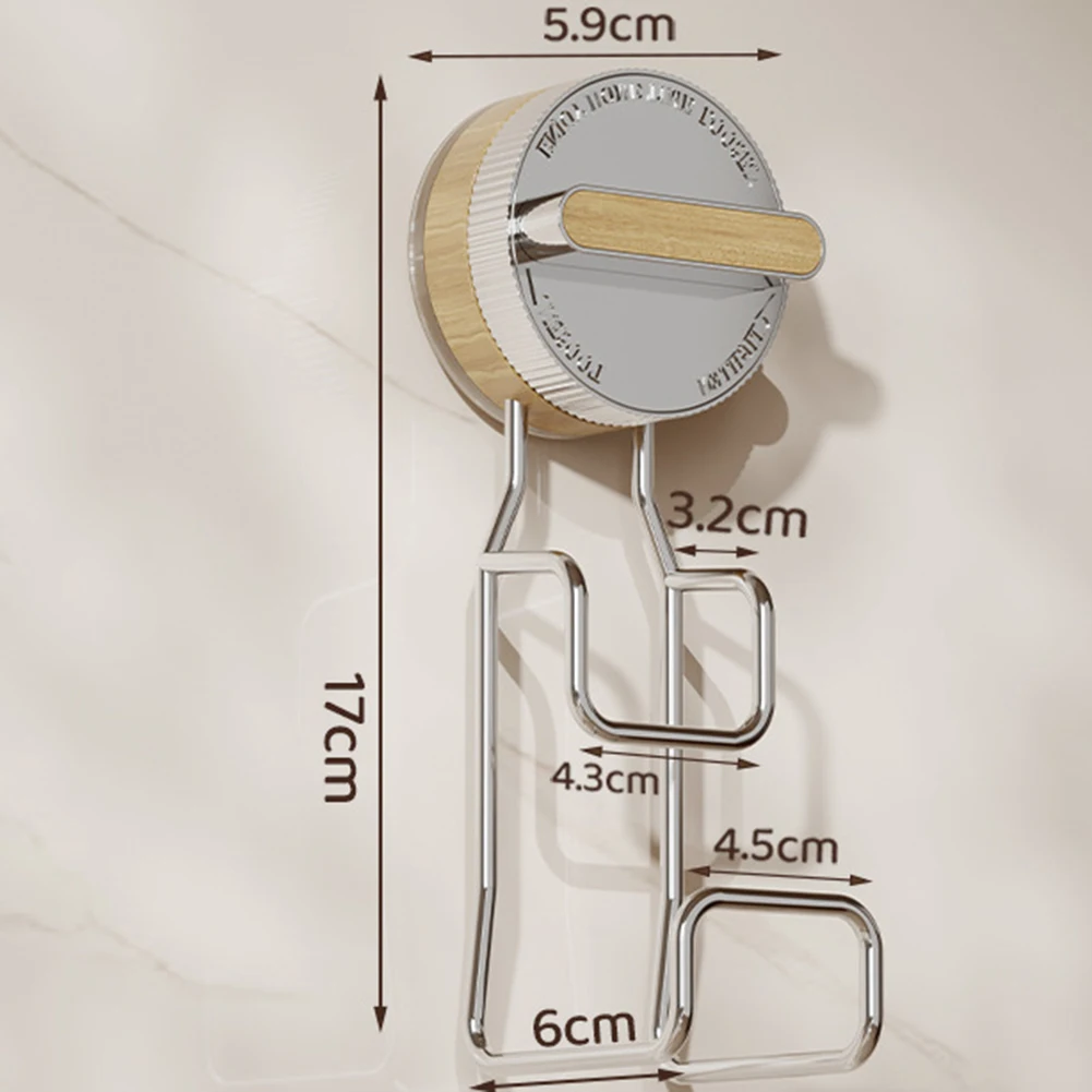 1 Pc Hook Stainless Steel Suction Cup Basin Hook: Space-Saving Installation Home Storage Organization Home Improvement Part