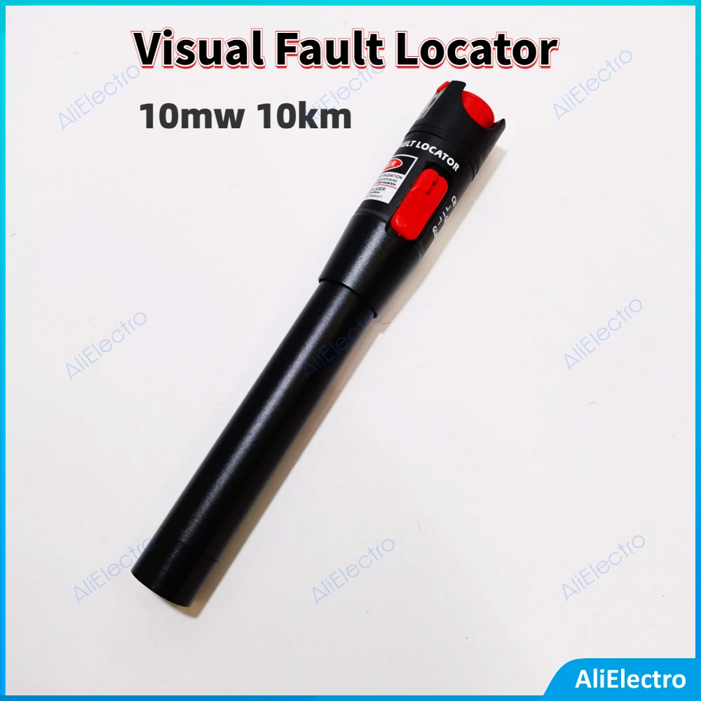 Factory price 10km VFL Visual Fault Locator 10mW Fiber Optic Pen Fusion Laser Fibra Optica Cable Tester 