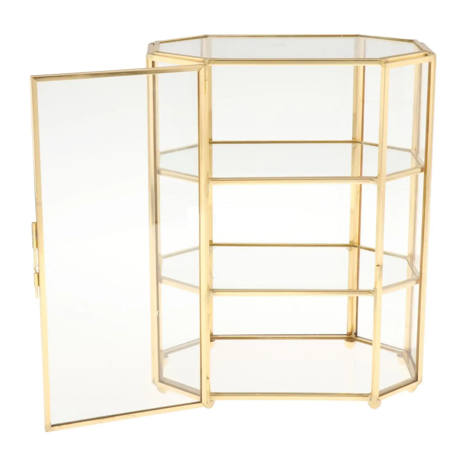 

Glass Jewelry Storage Box Makeup Storage Case for Keepsake Rings Cufflinks