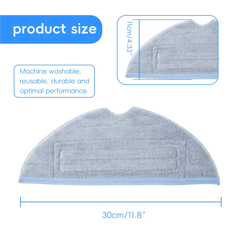 -A90P 18Pcs Replacement Mop Cleaning Cloth For Roborock S7 T7 T7plus Robot Vacuum Cleaner Spare Parts