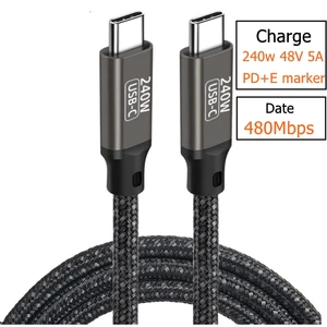 3m, 2m, Compatível com MacBook, Mac Pro, Thunderbolt 4 Cabo de Dados USB, Tipo C, 40Gbps, PD, 240W, Cabo de Carga 5A, DP 5K, IMac do ar, SSD 10 principais vendas cabo energia imac - №9