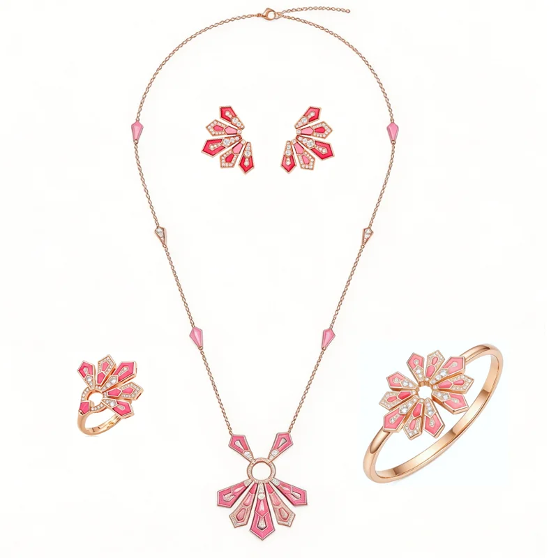 Vintage Collectible Jewelry - Set Perhiasan Mewah untuk Pesta, Desainer