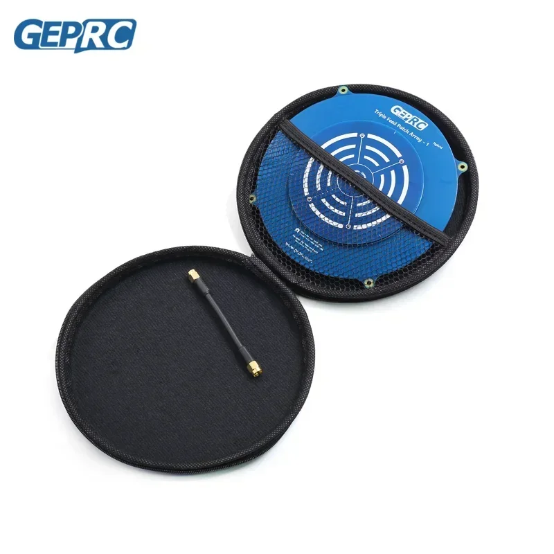 GEPRC Triple Feed Array 5.8G 14DBI Circular Polarized FPV Antenna Compatible RHCP LHCP for RC Drone FPV Long Range VTX Goggle