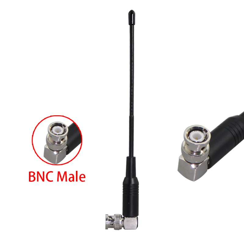 1PCS for shure UHF Wireless Receiver Microphone SLX UC U4D U4S UB 400~900Mhz 7dbi Soft whip antenna BNC TNC male Plug connector