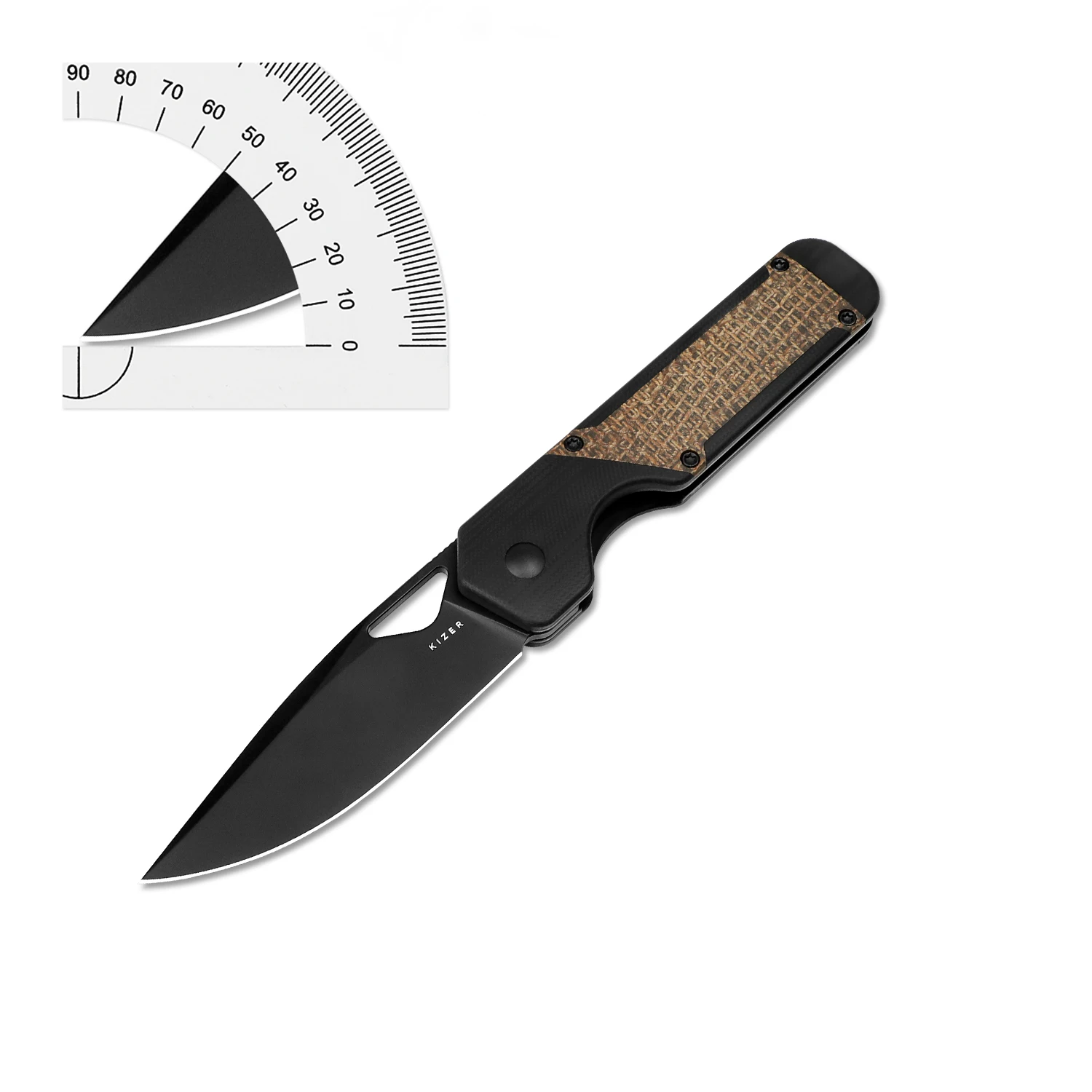 Kizer EDC Survival Knife V3634A1/A2/A3 Militaw NitroV Blade With G10 Handle Outdoor Camping Hunting Knife