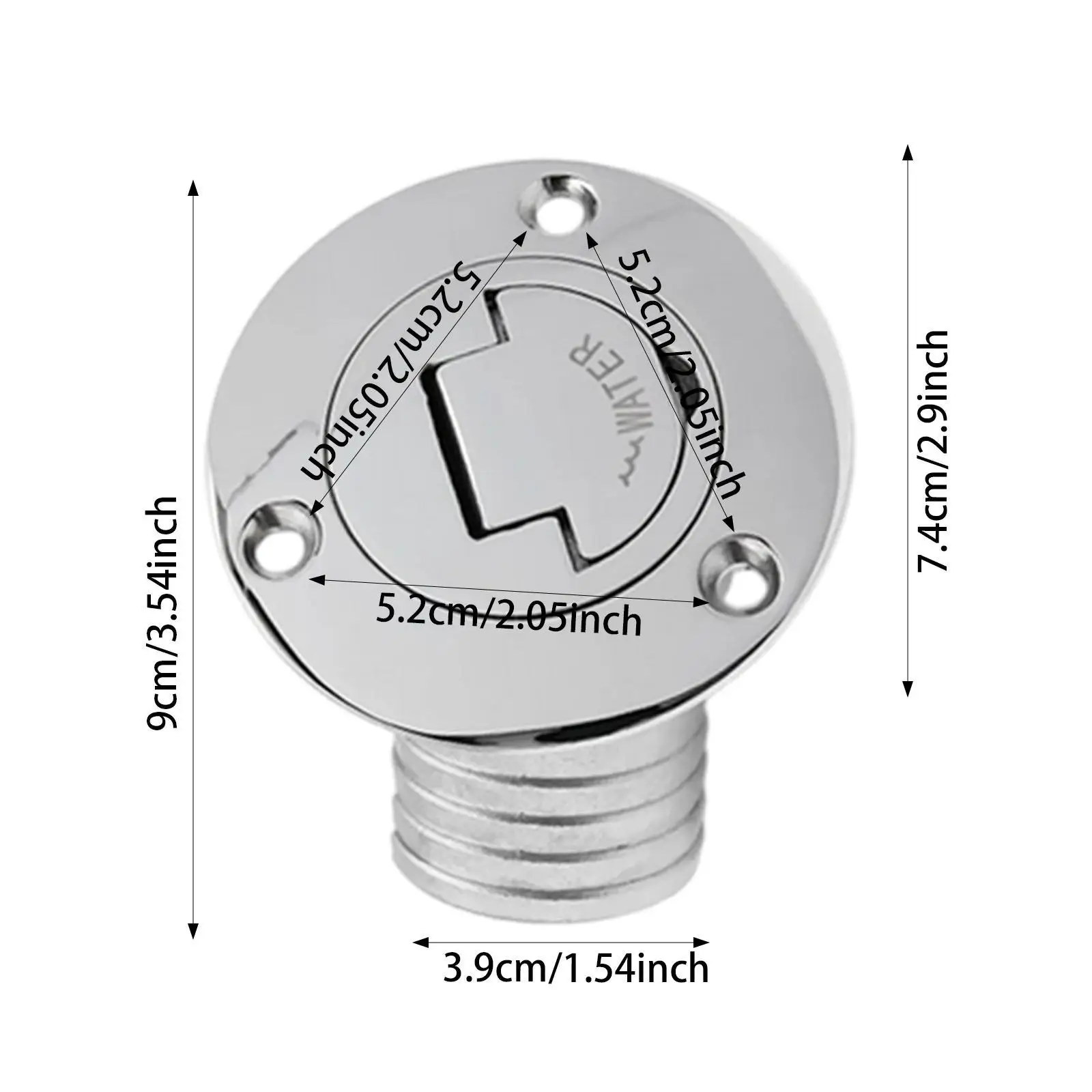 

Generic Boat Deck Filler Cap Stainless Steel for Resistant Marine Hardware for