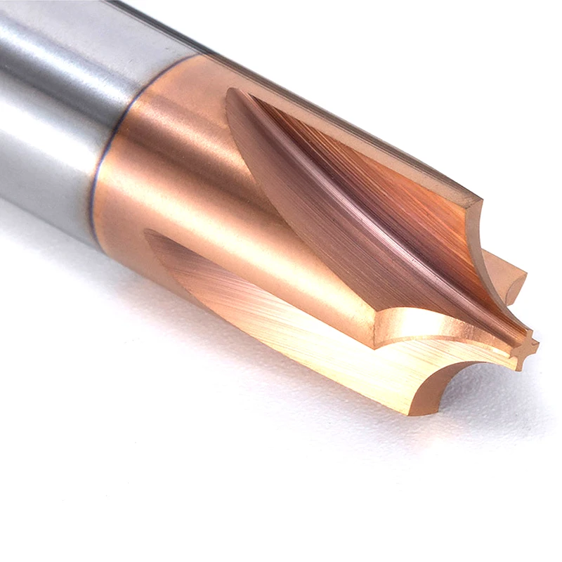 1pcs Corner Rounding Cutter R0.5-R2 50L inner radius chamfer tools solid carbide end mills deburring Router Bit