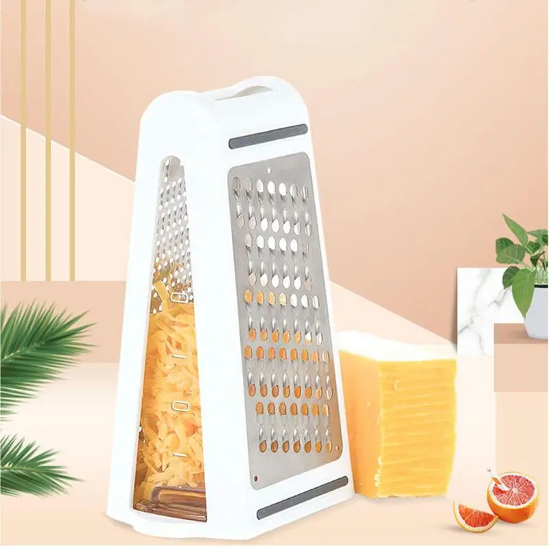 

Grater Box 2 Sided Professional Stainless Steel Vegetable Shredder Kitchen Graters For Cheese Chocolate Vegetables Fruits Ginger