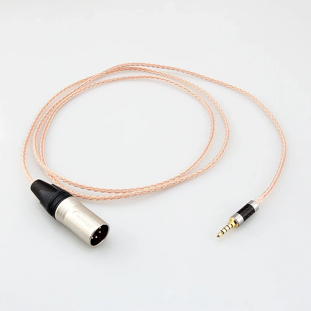 HIFI OCC Copper 4 pin XLR Male to 3.5mm TRRS Balanced Male Audio Adapter Cable earphone Upgrade Cable