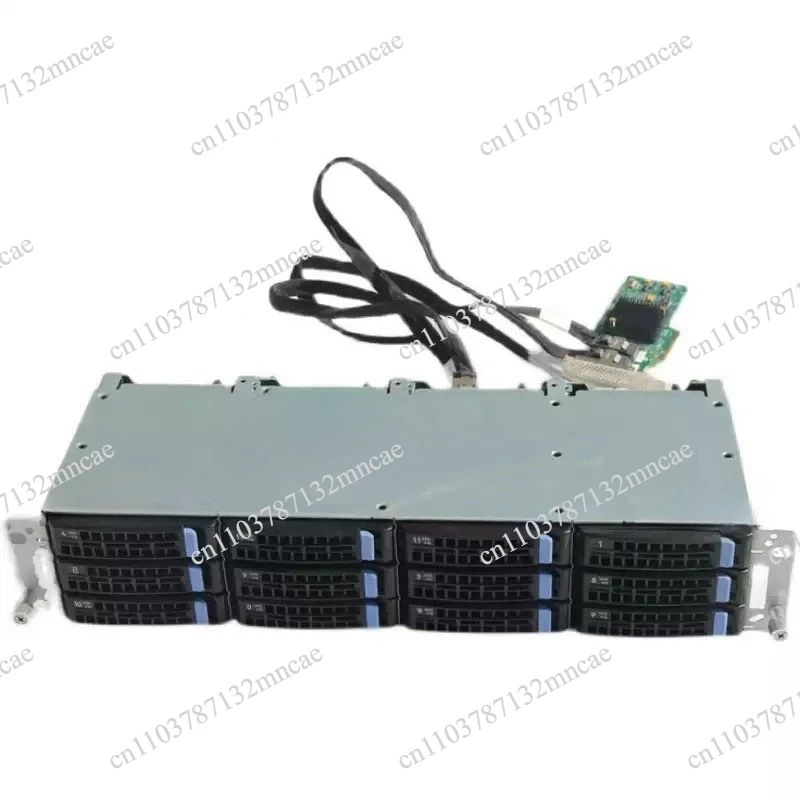 12-bay IT Pass-through 3.5-inch Hard Drive Cage 8087/8643 Interface SAS/SATA Storage 2308 Card 3008