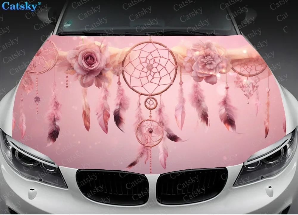 Beautiful Dream Catcher Art Car Hood Decal Truck Decals Vinyl Sticker Graphic Wrap Stickers Trucks Cars Bonnet Vinyls