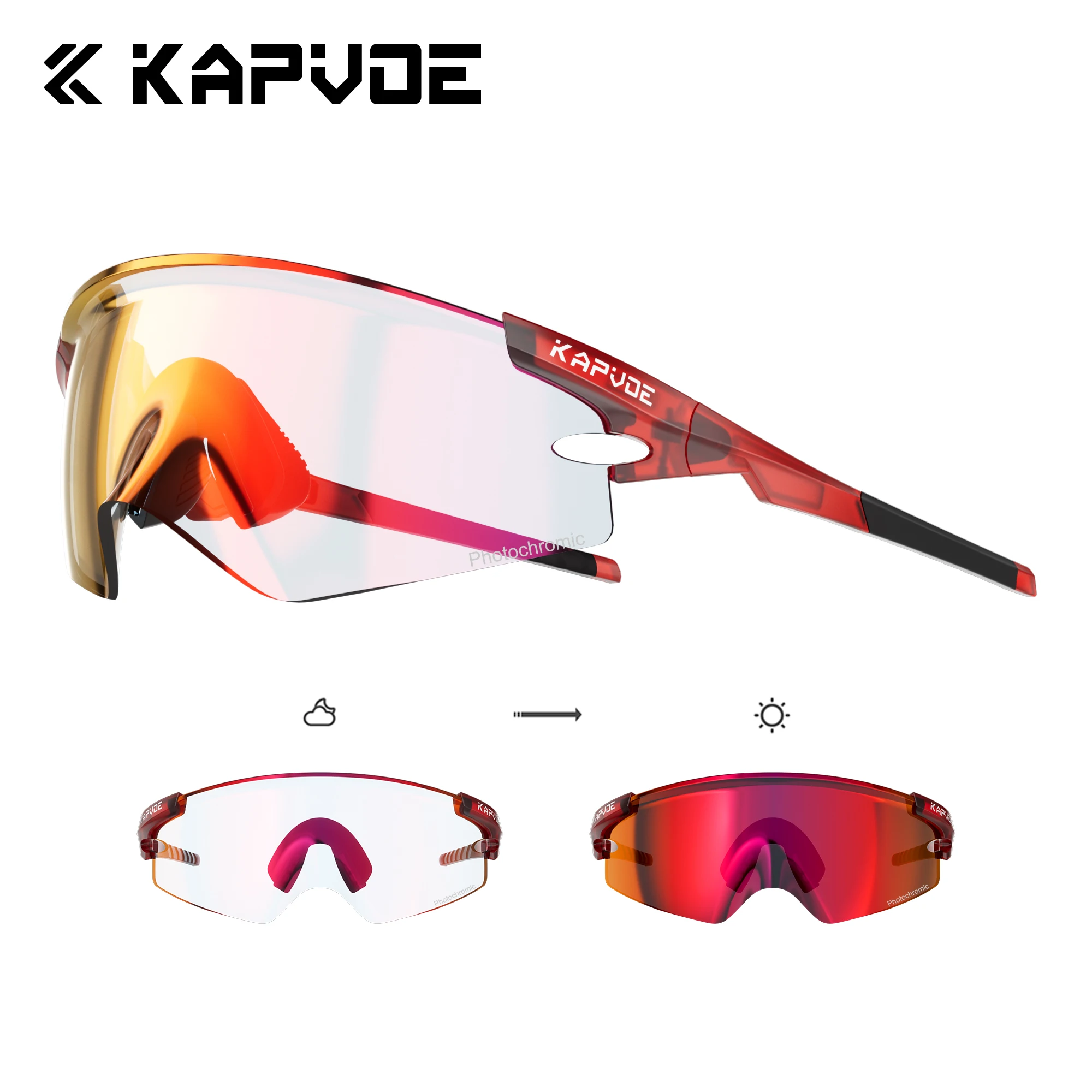 Kapvoe rote photo chrome Fahrrad brille uv400 Männer Frauen Fahrrad Sonnenbrille Rennrad brille MTB Fahrrad brille 8