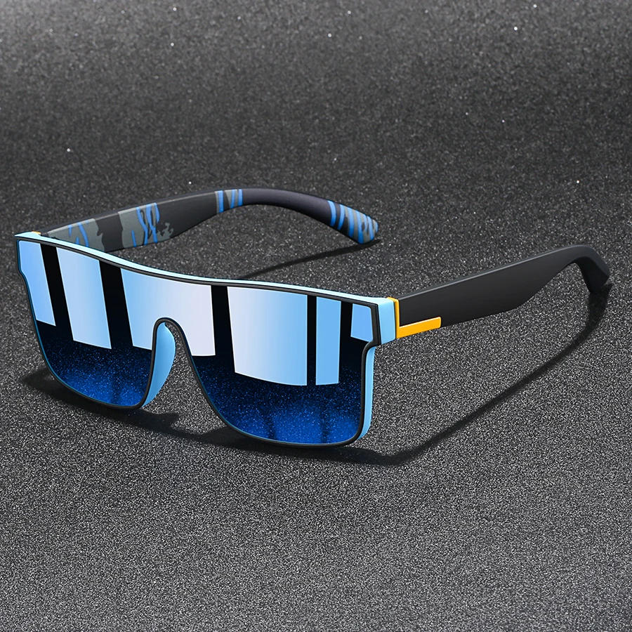 New Model One-Piece Lens Vintage Sunglasses Classic Men Women Outdoor Sports Fishing Driving Skiing Cycling Climbing Eyewear
