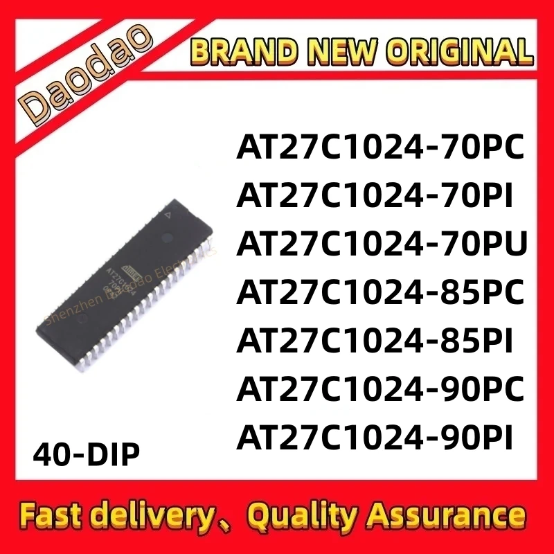 AT27C1024-70PC AT27C1024-70PU AT27C1024-85PC AT27C1024-85PI AT27C1024-90PC AT27C1024-90PI IC chip 40-DIP