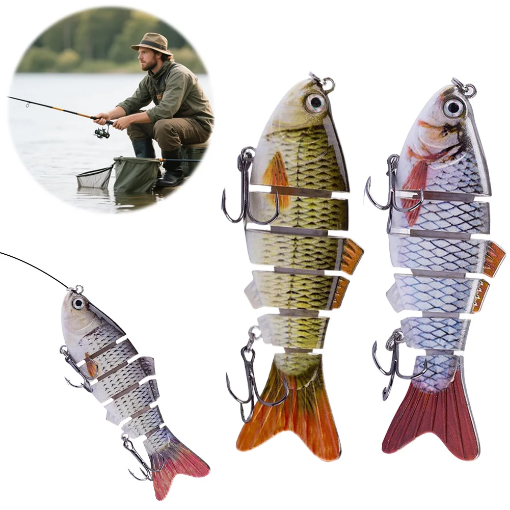 10cm/16.5g 3D 인조 하드 베이트 트레블 훅 포함 사실적인 슬로우 싱킹 피쉬 베이트 바이오닉 스위밍 베이트 배스 파이크 낚시용