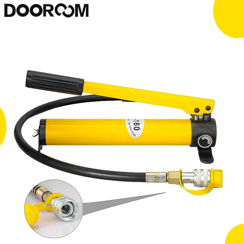 

DOOROOM Hydraulic Pump CP-180 Hand Operated Pump Hydraulic Hand Pump Manual Punp for Connecting Crimping Head Portable New Tools