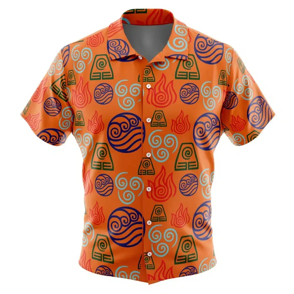 

Hawaiian Beach Shirt Fashion Trend Breathable Loose Versatile Casual Sports Summer Men Business Attire for Commuting to Work