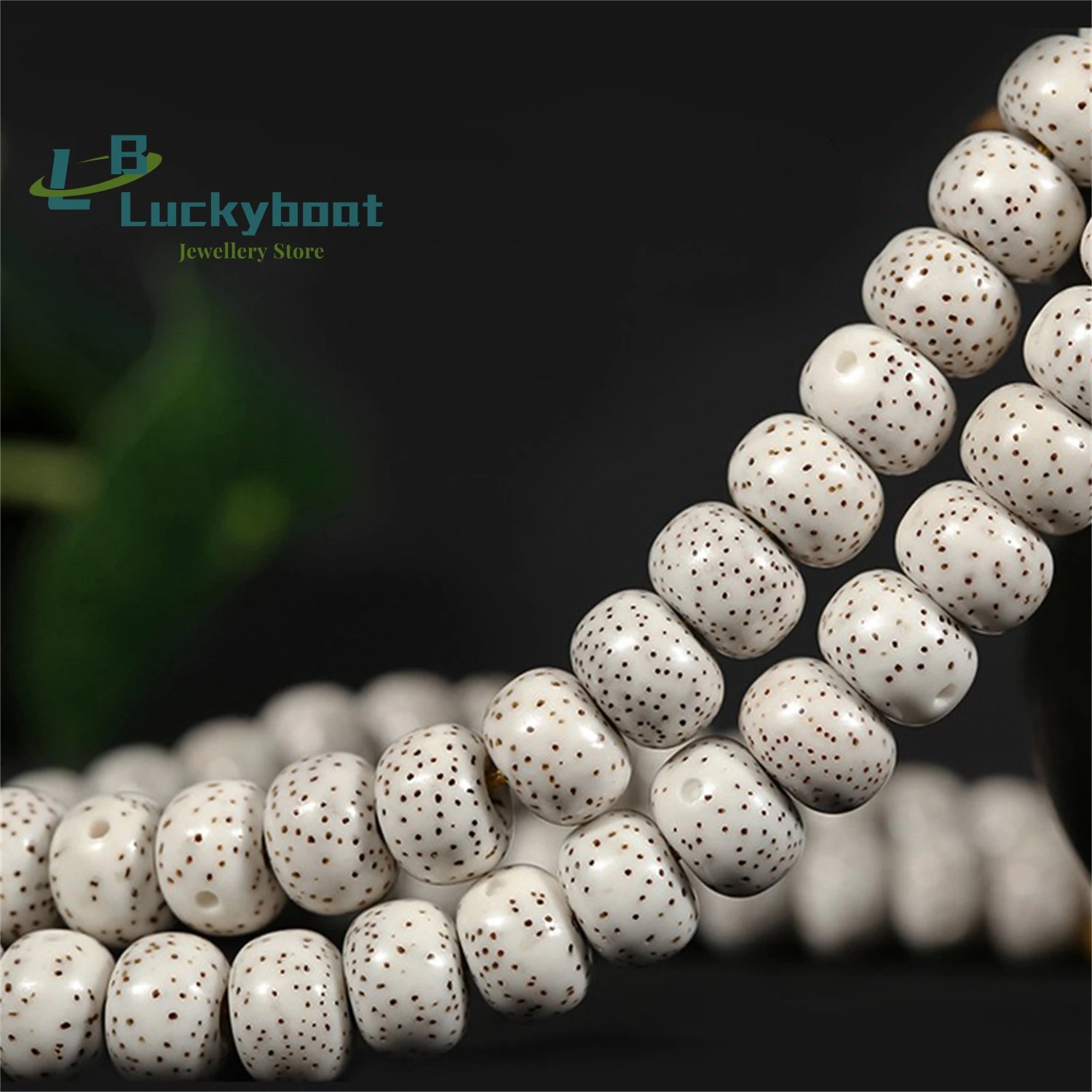 108 Star Moon Bodhi Bracelets, January High Density Shun White Bracelets, Male and Female Graduation Bodhi Buddha Beads Accessor