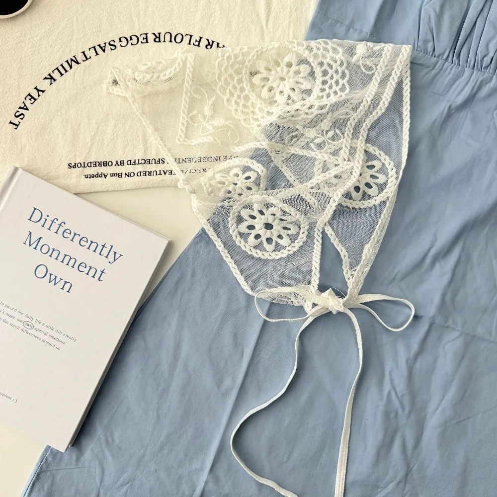 

Легкие кружевные ретро кружевные аксессуары для волос, однотонные повязки на голову для женщин, бандана для волос с принтом