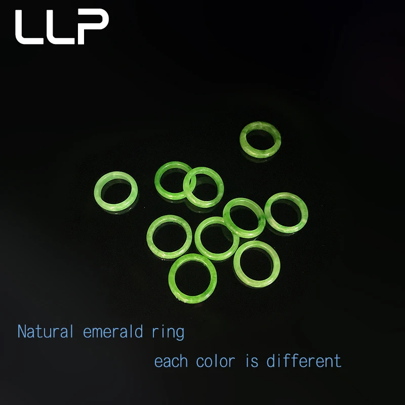 Natural Dry Green Emerald Ring Charm Stylish Elegant Jewelry For Male And Female Couples Promises The Best-Selling Holiday Gift