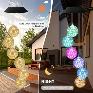 Marokkanische Wind Sonnenlampe, marokkanischer Ball, Villa -Arrangement, farbenfrohes Licht für die Dekoration von Terrasse, Gras und Terrasse, 1PC 10 Hauptverkäufe marokkanischer Abajur - №5