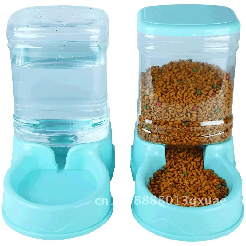 

3.5L Automatic Pet Feeding Device Dog Drinking Fountain Set Cat Water Dispenser with Plastic Material for Pets