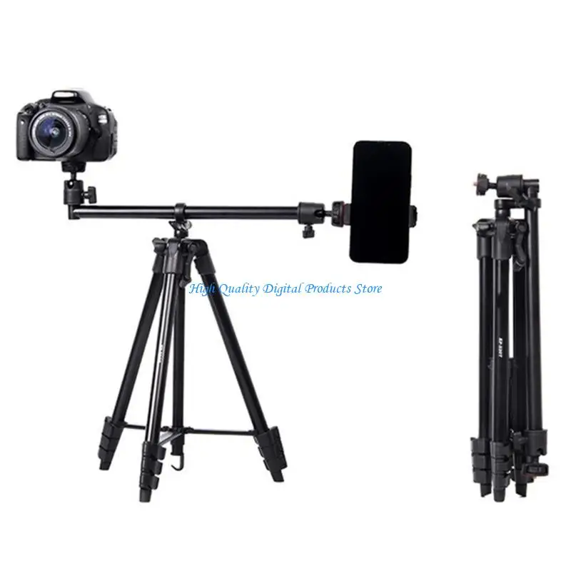

U2JE Professional Tripod Foldable Design for Video Recording Adjustable Height Stand