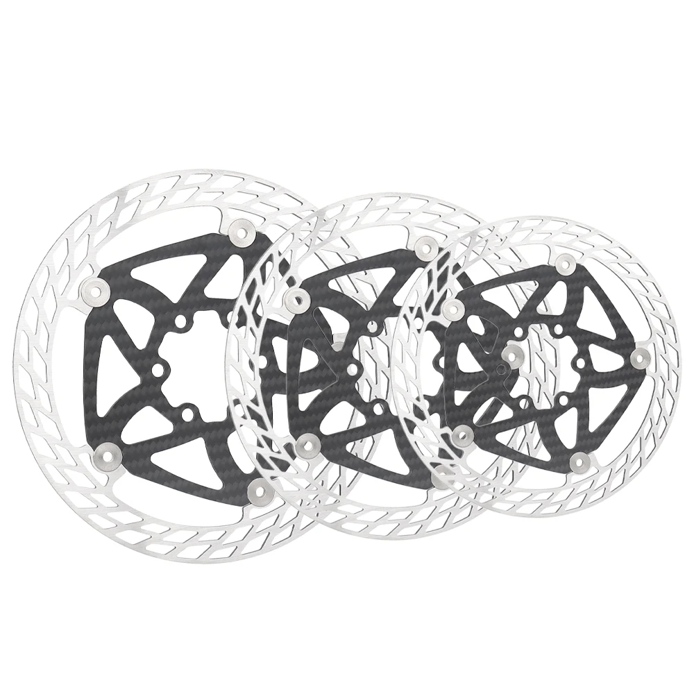AliExpress TTPRO MTB/Road Bike Disc Brake Rotor - 160/180/203mm Carbon Fiber 6-Bolt Floating Brake Disc, Ultra-Lightweight & Heat Dissipati