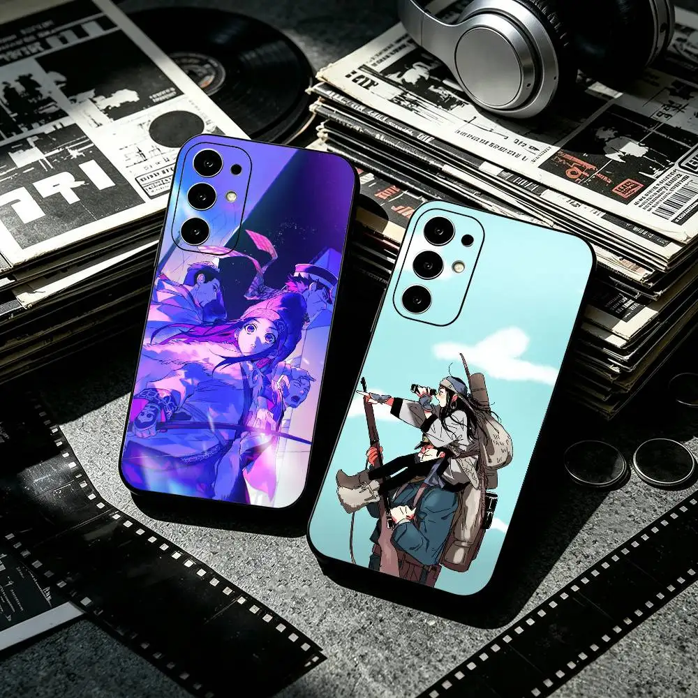 Anime G-Golden Kamuy  Black Phone Case for Samsung S25 24 23 22 21 20 30 Ultra Plus Fe Note 10 5G Cover