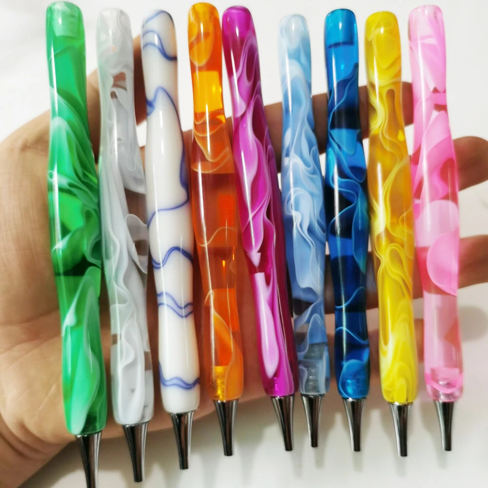 Hot Sale 5D Diamond Painting Tool Point Drill Pen Resin Diamond Painting Pen With Metal Multi-placer Replacement Pen Heads Kits