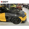 トヨタスープラ A90 A91 MK5 2019 + カーボンファイバーフェンダーレトロフィットカーボンファイバー交換リーフプレート車の自動車部品 4