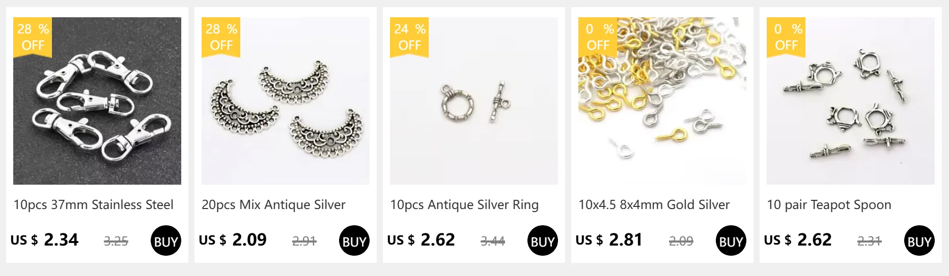 10 stücke Antike Silber Ring Hohl Form Metall Haken Haken Connector Für Schmuck Machen Halskette Ketten Hand Made DIY Zubehör – Detail 4