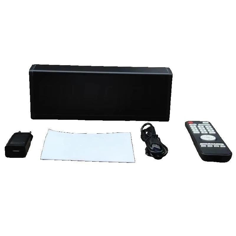 Fitness timer, large digital clock, wall-mounted interval timing bar, remote control, household plastic USB charging