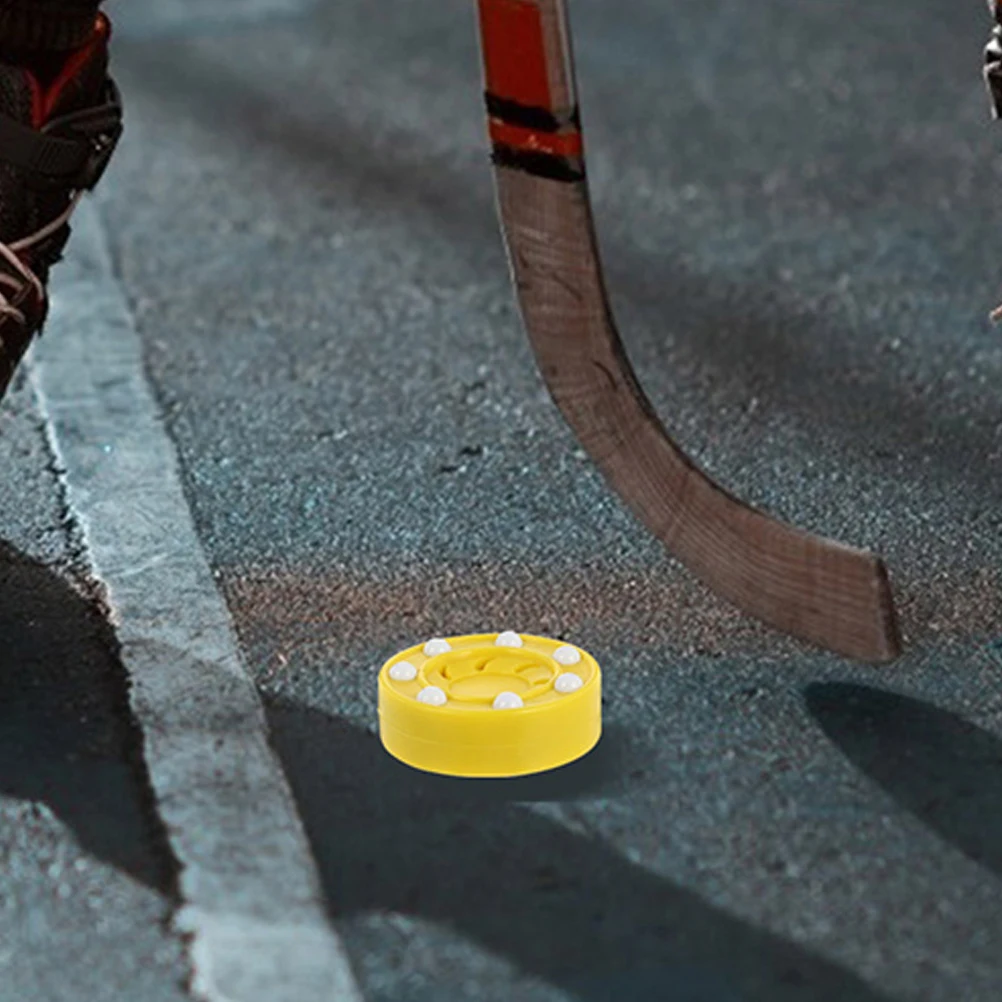 

2pcs Roller Hockey Puck Reusable Ice Hockey Parts Low Friction Sliding Smooth Surface Practice Competition Sports Equipment