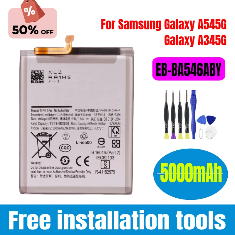 

Brand New EB-BA546ABY 5000mAh Battery For Samsung Galaxy A54 5G A546/Galaxy A34 5G A346 Phone Batteries