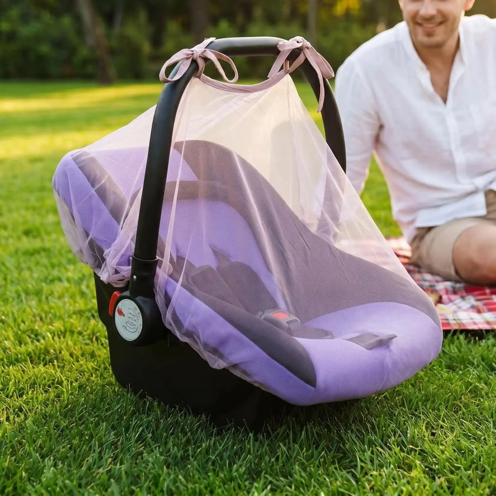 

Bug Insect Netting Infant Carriers Car Seats Cover Cradles