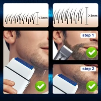 ROSYOUS RS620 Double Foil Blue Hypoallergenic Knife Net 10000RPM USB Cordless Professional Barber Shaver Hair Cutting Machiner 3