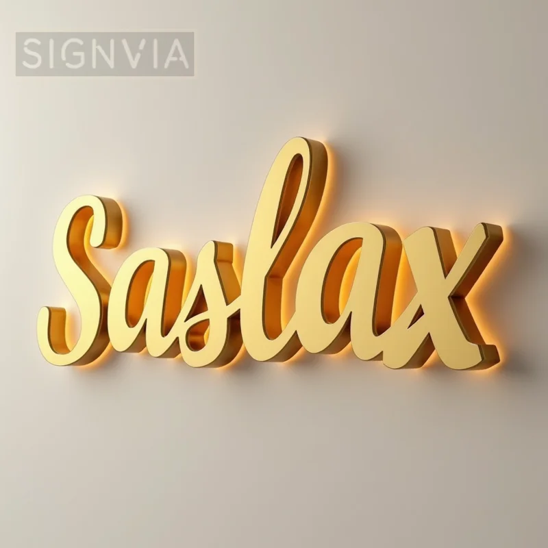 

Пользовательские 3D светодиодный металлический буквенный знак с подсветкой для бизнес-магазина, уличный водонепроницаемый светильник с подсветкой, рекламные вывески
