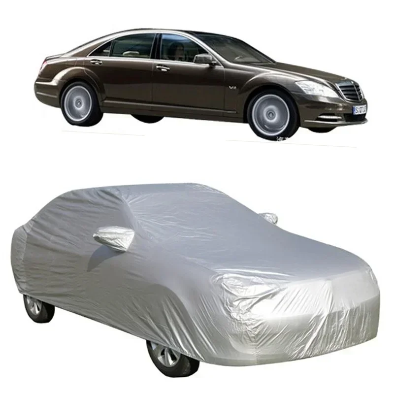Factory Price Silver Waterproof Car Covers Garage Sun Care UV Protection Car Body Cover Car Covers