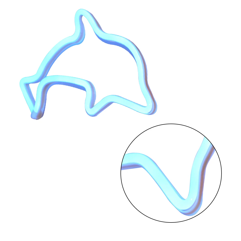 

Неоновый стиль, свет, пластиковый дельфин, ночной декор, магазин, настольный сейф, легкий креативный дизайн, небольшой ночник